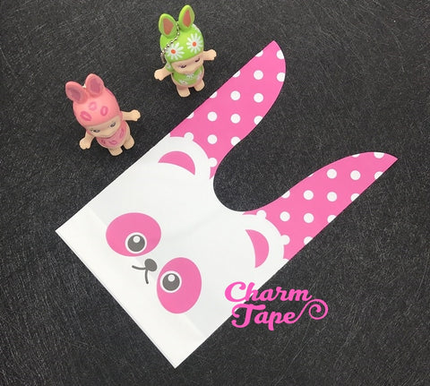 Cute Raccoon Bags // Cello Bags // Party Bags Set of 25bags CB29