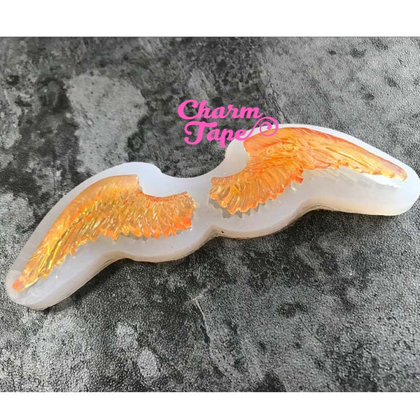 Angel Wings charm Silicon mold flexible, for polymer clay, resin jewelry Q124