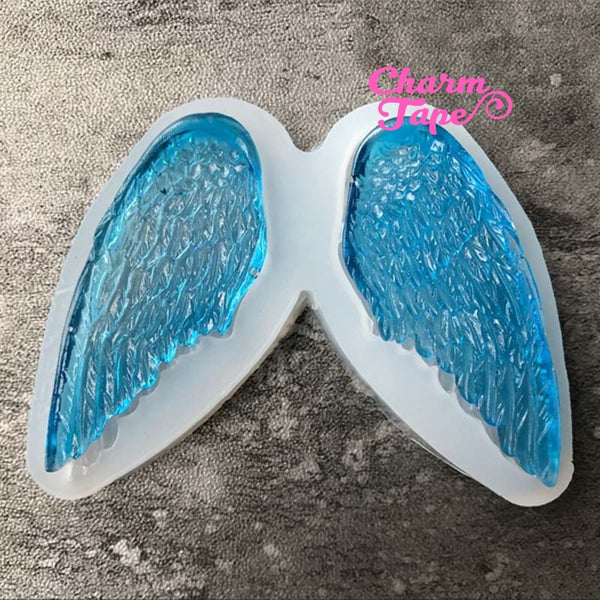 Angel Wings charm Silicon mold flexible, for polymer clay, resin jewelry Q125