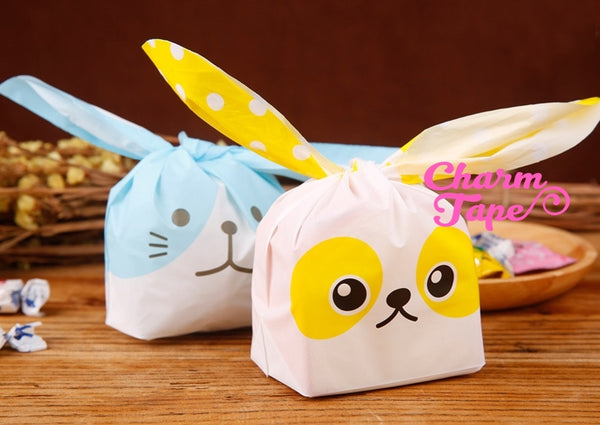 Cute Raccoon Bags // Cello Bags // Party Bags Set of 25bags CB29