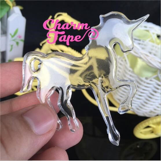 Unicorn Horse Silicone charm Silicon mold flexible, for polymer clay, resin jewelry Q021