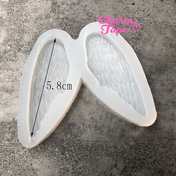 Angel Wings charm Silicon mold flexible, for polymer clay, resin jewelry Q125