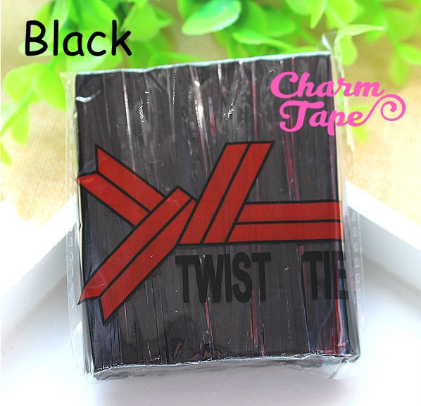 800Pcs 4 Inches Metallic Color Twist Ties for Party Cello Candy Bags Cake Pops