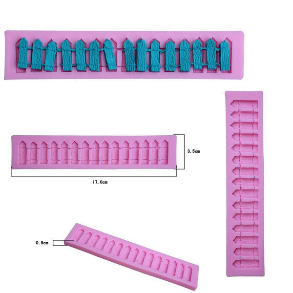 Picket Fence Silicone Mold -food mold / uv resin molds C074