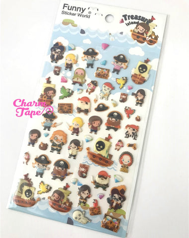 Pirate Puffy sticker by Funny Korea SS239