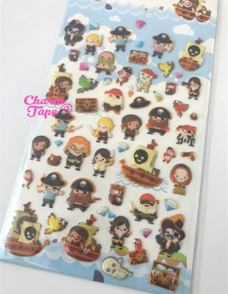 Pirate Puffy sticker by Funny Korea SS239