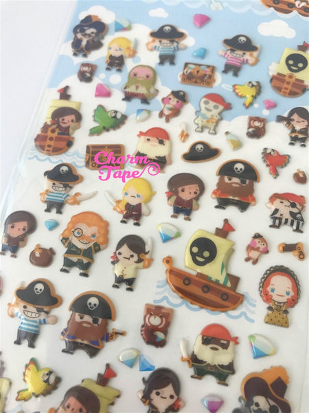 Pirate Puffy sticker by Funny Korea SS239