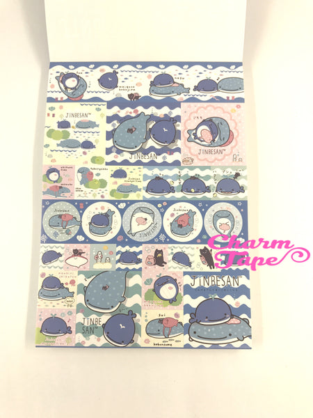 Jinbesan Whale shark Big Memo Pad by San-x from Japan