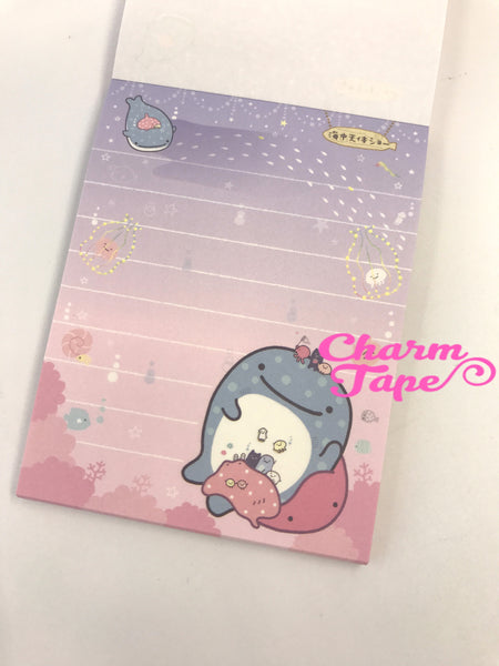 Jinbesan whale shark mini Memo Pad by San-x from Japan