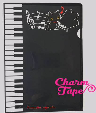 San-x Black Cat Kutusitanyanko A4 plastic file folder