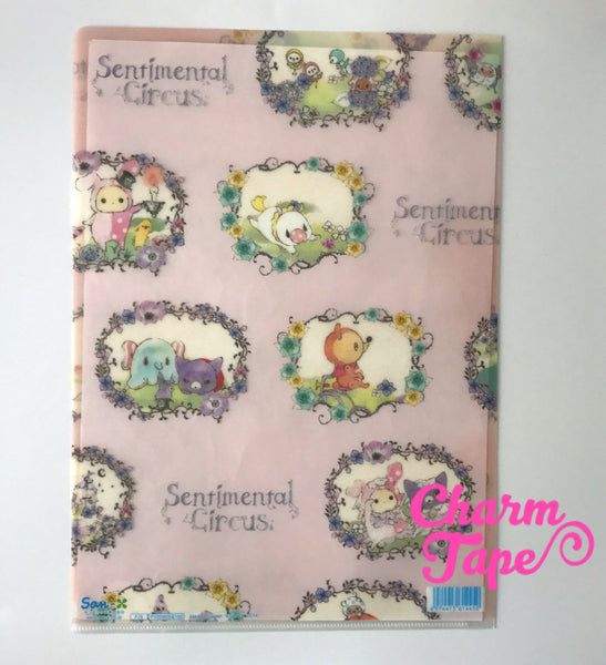 San-x Sentimental Circus A4 plastic file folder