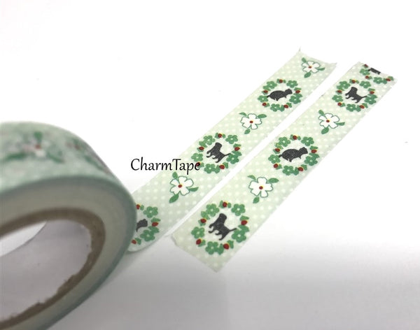 Washi Tape - Animal Silhouette 15mm x 8 meters WT583 - CharmTape - 3