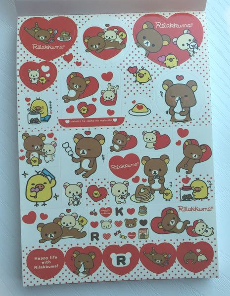 Rilakkuma Bear Big Memo Pad by San-x from Japan - CharmTape - 2