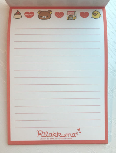 Rilakkuma Bear Big Memo Pad by San-x from Japan - CharmTape - 5