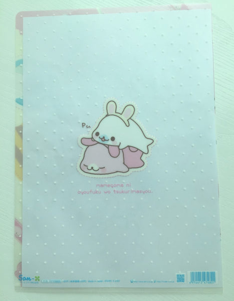 San-x Mamegoma Seal A4 plastic file folder - CharmTape - 2