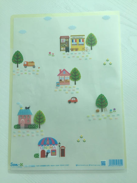 San-x Palette's s Sweet Street A4 plastic file folder - CharmTape - 2