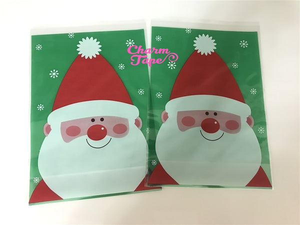 Festive Santa Claus Gift Bags Cello Bag - Party bags Set of 20/50/100 14x20 cm CB32