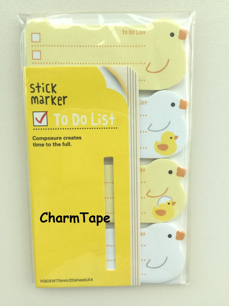 Animal To do list - Sticky Post It Memo Note Pad 80 sheets - CharmTape - 5