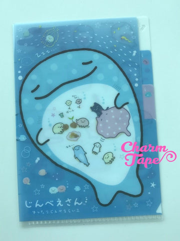 San-x Jinbe San 3 Pocket small plastic file folder
