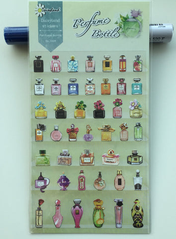 Perfume bottles Deco Vinyl sticker Daisyland art stickers 1 Sheet SS335