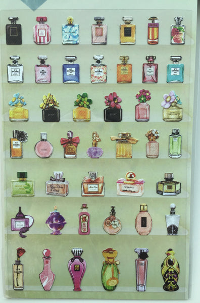 Perfume bottles Deco Vinyl sticker Daisyland art stickers 1 Sheet SS335