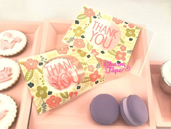 50 bags Thank You Bags // Cello Bags // Poly Bags // Self Sealing bags // Wedding Favor Bags // Party Thank You Bags Set CB11 10x13 cm