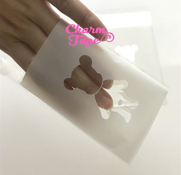 20/50/100 Bear Cello Bags // Poly Bags // Self Sealing bags // Wedding Favor Bags // Party Bag CB14 7.5*10 cm