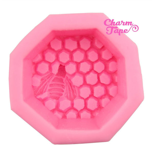 Honey Bee Hive Food Graded Silicon silicone mold for uv resin /cake/ fondant / soap making flexible mold H2968