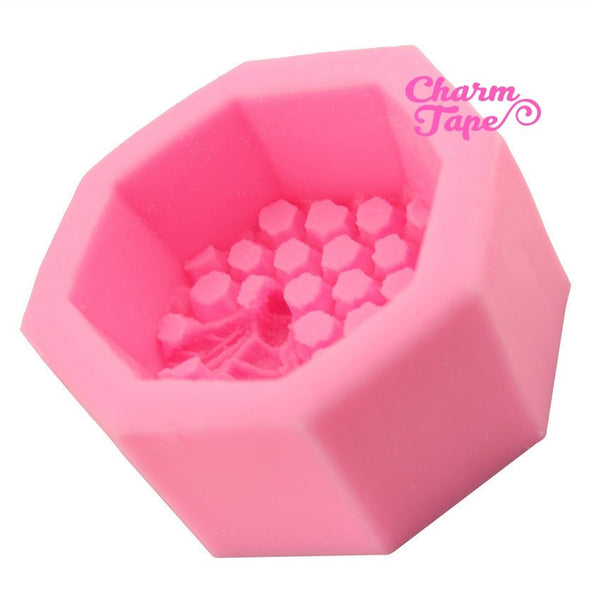 Honey Bee Hive Food Graded Silicon silicone mold for uv resin /cake/ fondant / soap making flexible mold H2968