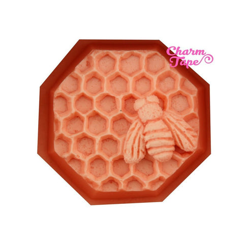 Honey Bee Hive Food Graded Silicon silicone mold for uv resin /cake/ fondant / soap making flexible mold H2968