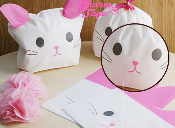 Dog or Bunny Bags // Cello Bags // Party Bags // Self Sealing bags Set of 25 bags CB21 15x18x6 cm