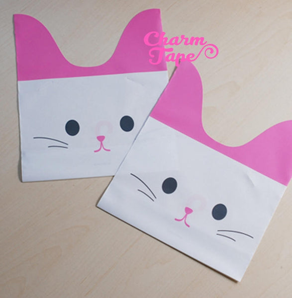 Dog or Bunny Bags // Cello Bags // Party Bags // Self Sealing bags Set of 25 bags CB21 15x18x6 cm