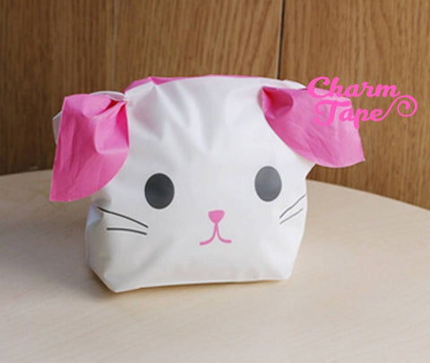 Dog or Bunny Bags // Cello Bags // Party Bags // Self Sealing bags Set of 25 bags CB21 15x18x6 cm