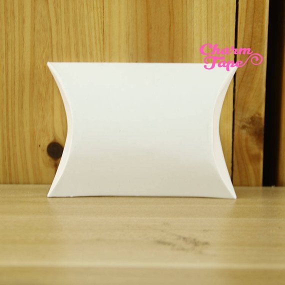 5/25/100 pcs Brown Kraft Paper Pillow Gift Box, Boxes For Candy - Party Favors PB008 9x6.5x2.5cm