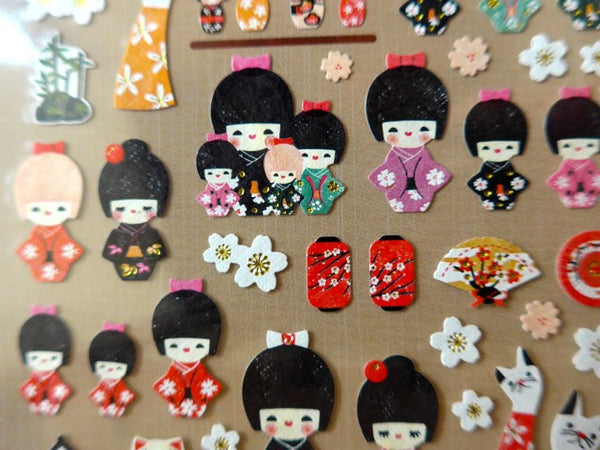 Kimono Girl sticker 1 Sheets by Suatelier SS1010 - CharmTape - 2