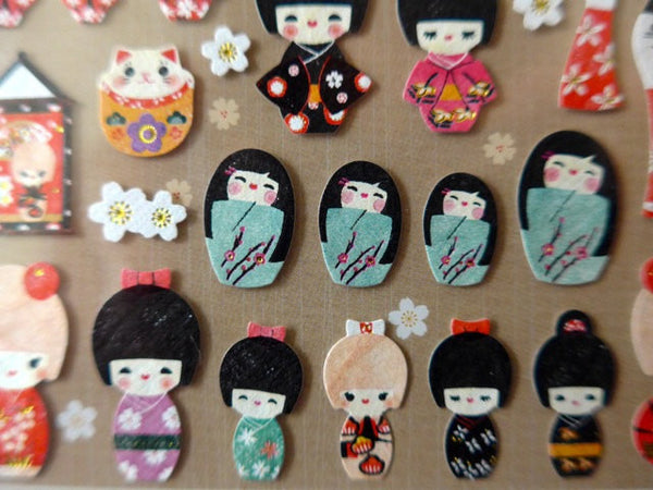 Kimono Girl sticker 1 Sheets by Suatelier SS1010 - CharmTape - 3