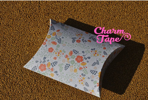 5pcs Mini Flowers Gift Box, Pillow Boxes For Candy, Treat - Party Favors Bags PB005 18.5×14.3 cm 7"x5"