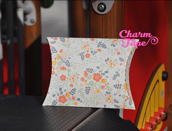 5pcs Mini Flowers Gift Box, Pillow Boxes For Candy, Treat - Party Favors Bags PB005 18.5×14.3 cm 7"x5"