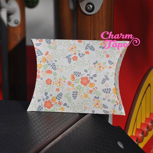 5pcs Mini Flowers Gift Box, Pillow Boxes For Candy, Treat - Party Favors Bags PB005 18.5×14.3 cm 7"x5"