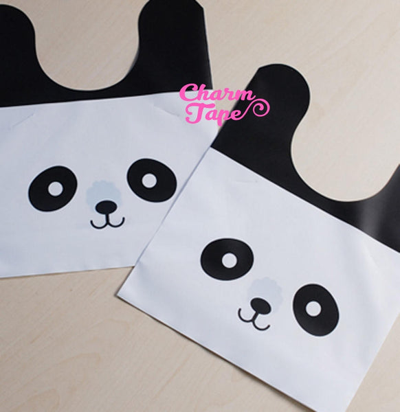 Panda Bear Bags // Cello Bags // Party Bags // Self Sealing bags Set of 25bags CB20 15x18x6 cm