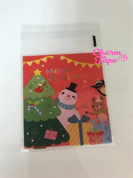 Cute Snowman Gift Bags Cello Self-adhesive Cookie bag - Favors Party bags 20/50 bags CB65