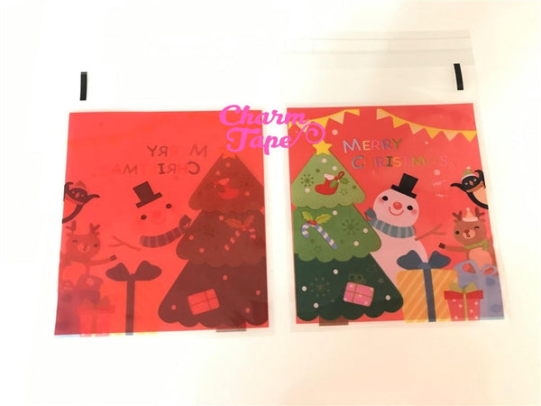 Cute Snowman Gift Bags Cello Self-adhesive Cookie bag - Favors Party bags 20/50 bags CB65