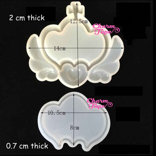 Cinderella Carriage Trinket Box Silicone Mold | crown Box Mold | Container Mold | uv Resin (12.5cm x 14cm) S164