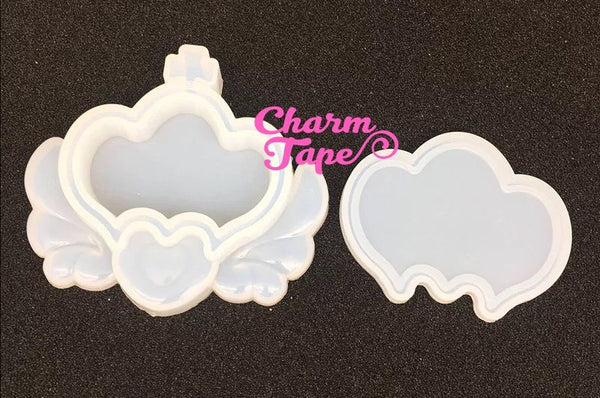 Cinderella Carriage Trinket Box Silicone Mold | crown Box Mold | Container Mold | uv Resin (12.5cm x 14cm) S164