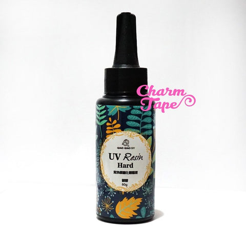 Clear / Transparent UV Resin Hard or Soft Type - 60g can makes charms and jewelry